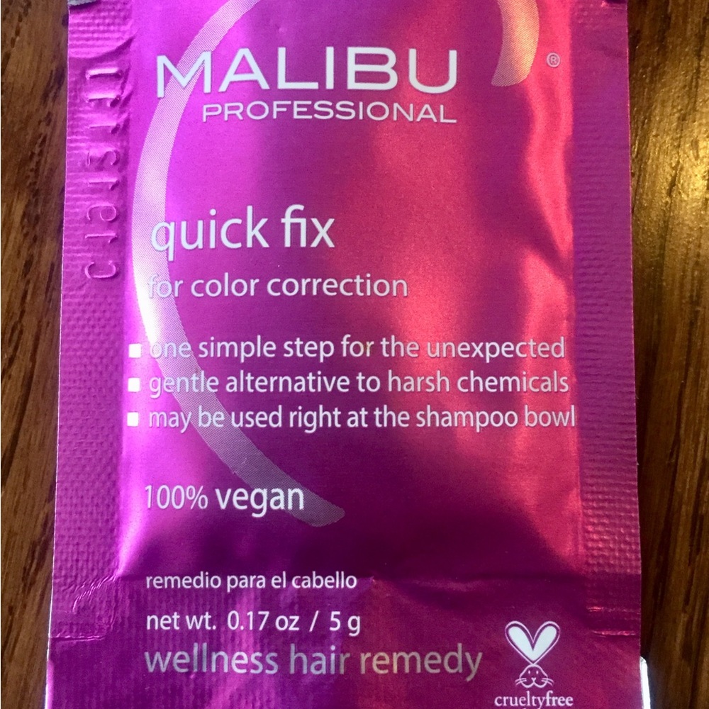 Malibu Quick Fix Color Correction Professional Treatment Fast Easy Gentle Vegan
